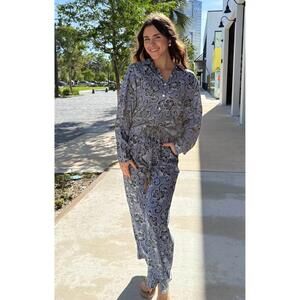 NEW MINT EXCLUSIVES batik lightweight pants in indigo